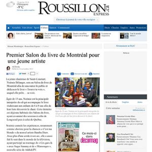 Premier Salon du livre de Montréal pour une jeune artiste - Cul