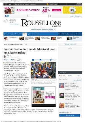 Premier Salon du livre de Montréal pour une jeune artiste - Cul