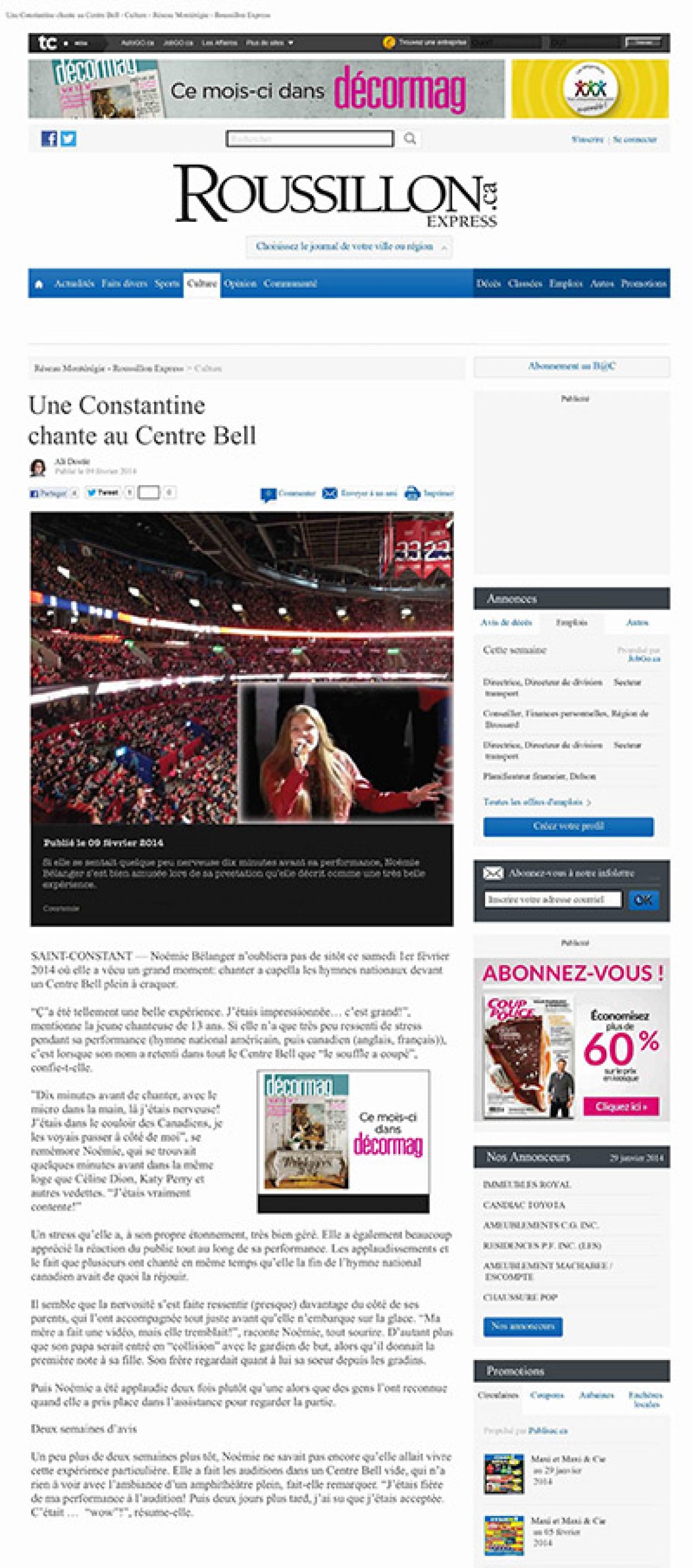 Noémie Bélanger : une voix qui sait se démarquer - Culture -
